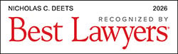 Nicholas C. Deets Recognized By Best Lawyers 2026